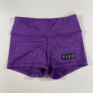 Purple Fleo High Rise Original Shorts